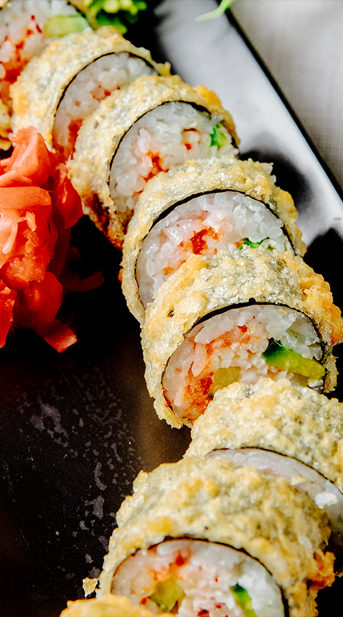 carne de pescado cruda y fresca de sashimi