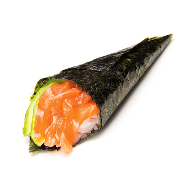 Salmón con aguacate, salsa mayonesa, sésamo